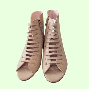 Sugar Blush Strappy Heeled Boots